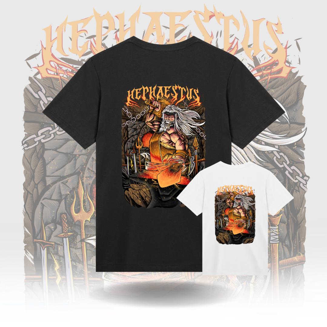 T-Shirt - Hephaestus, God of Craftsmanship and Forge - Olympians, Olympian, 12 Olympic Gods