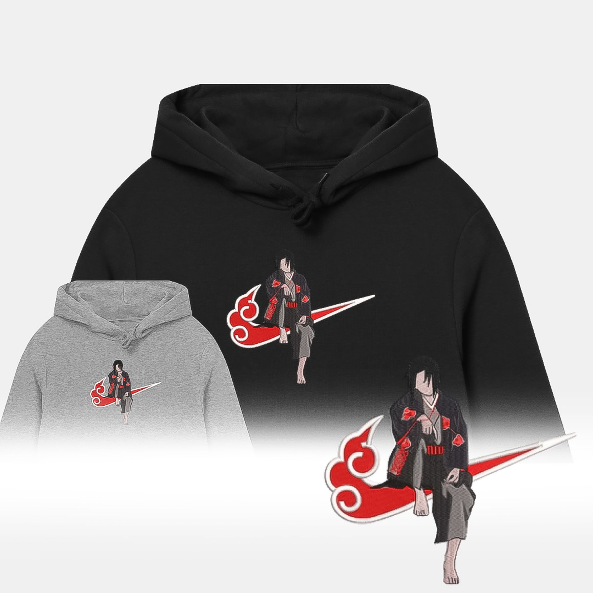 Swoosh - Uchiha Itachi Embroidery Hoodie